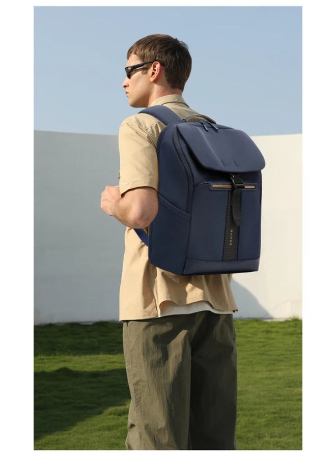 BANGE 8119 Blue Hot Sell New Arrival Wholesale Soft Lightweight Waterproof Men Casual Laptop Backpack - Image 5